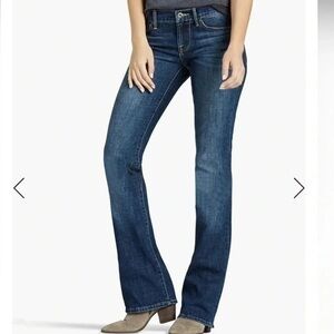 LUCKY BRAND Dungarees Mid-Rise Flare Jean